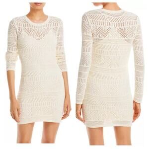 NWT Rag & Bone Renee Long Sleeve Crochet Minidress Sz S